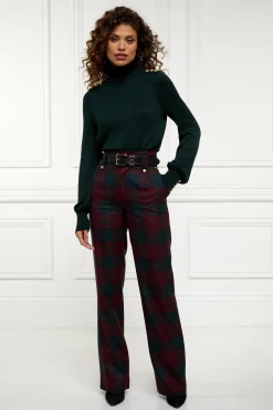 High Waisted Straight Trouser