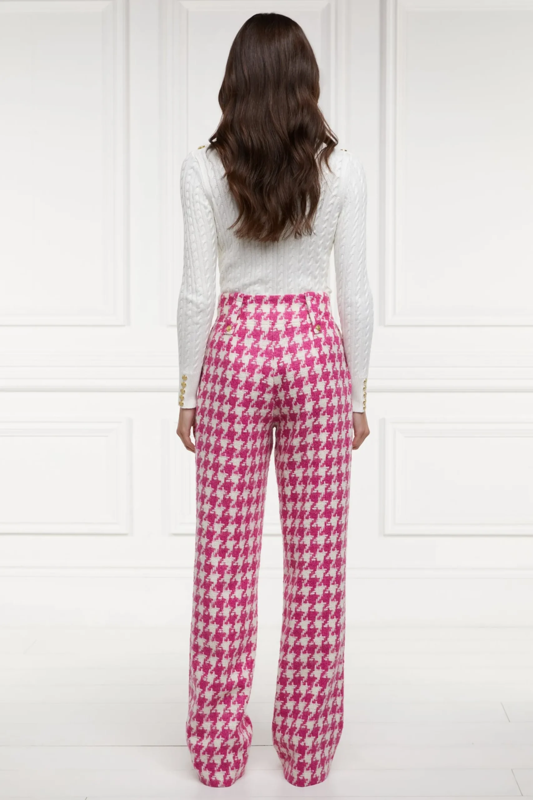High Waisted Straight Trouser