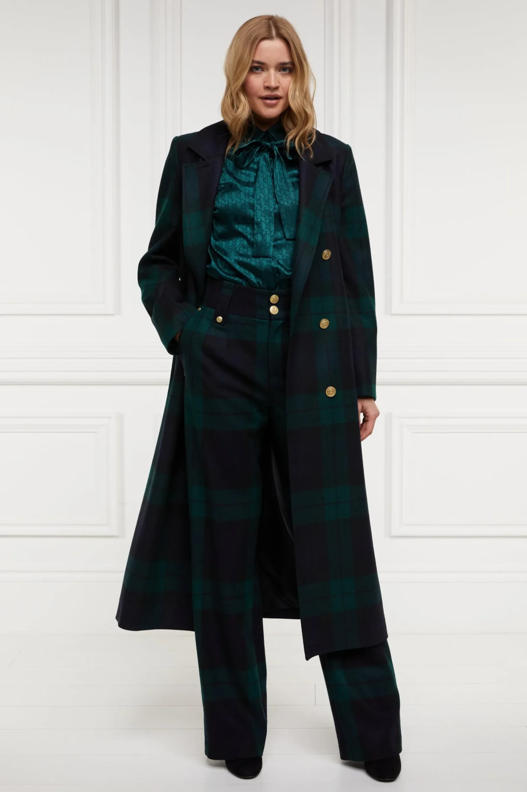 High Waisted Straight Trouser