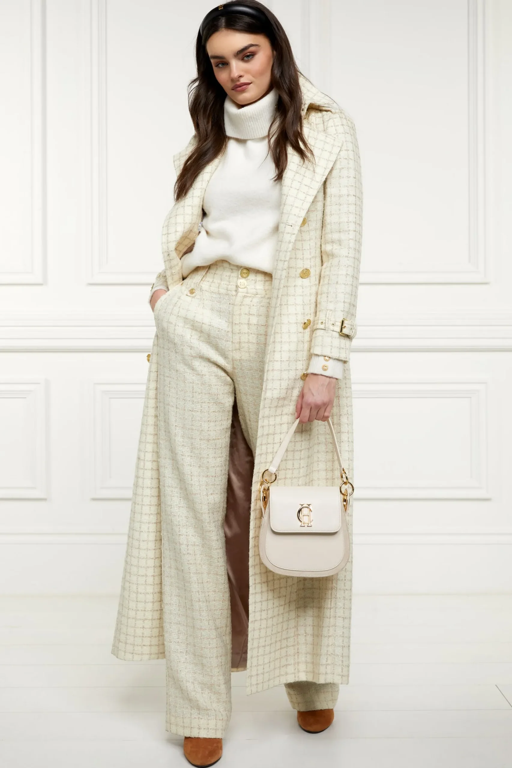 High Waisted Straight Trouser