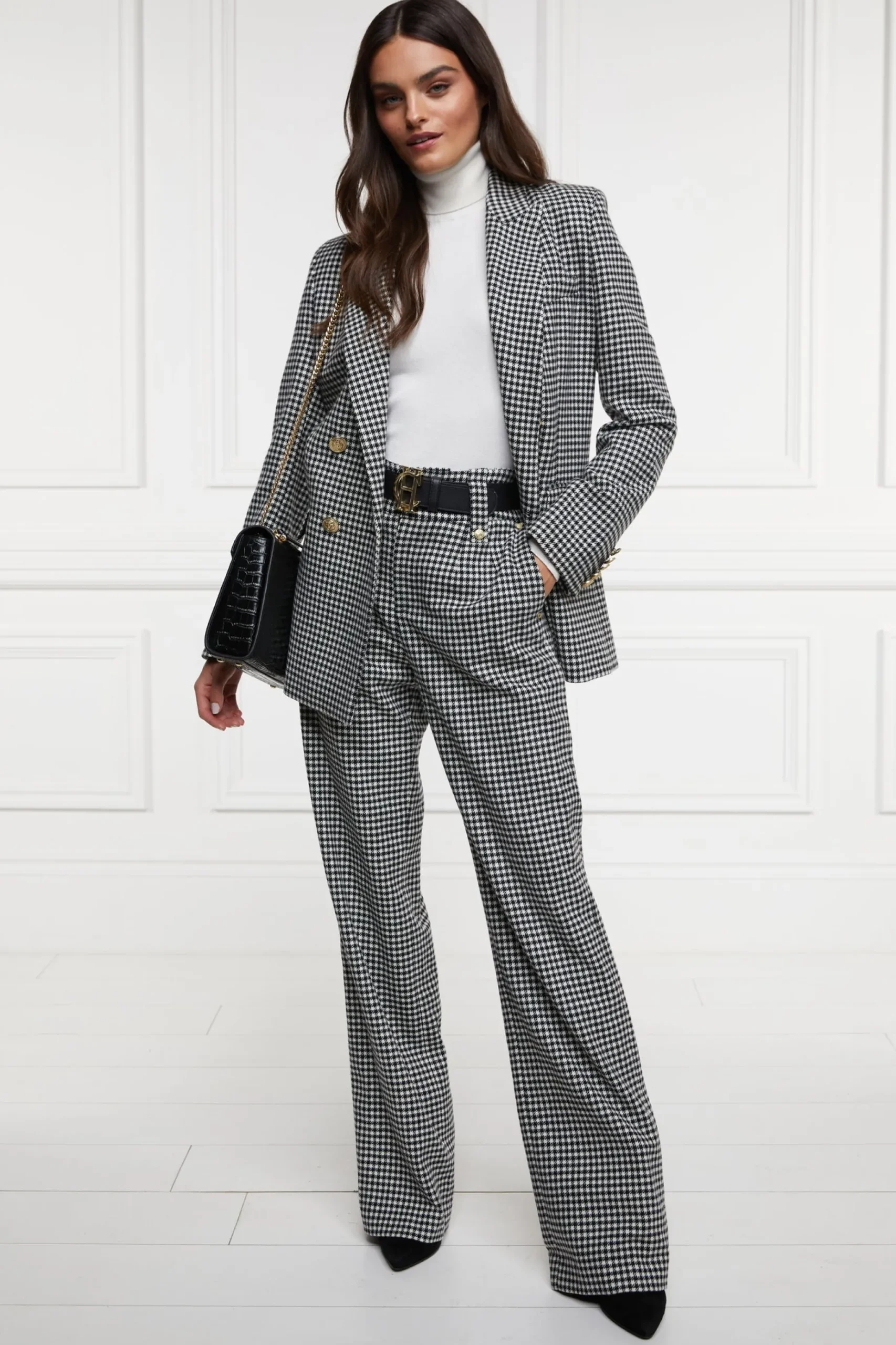 High Waisted Straight Trouser