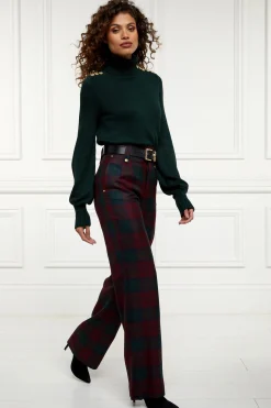 High Waisted Straight Trouser