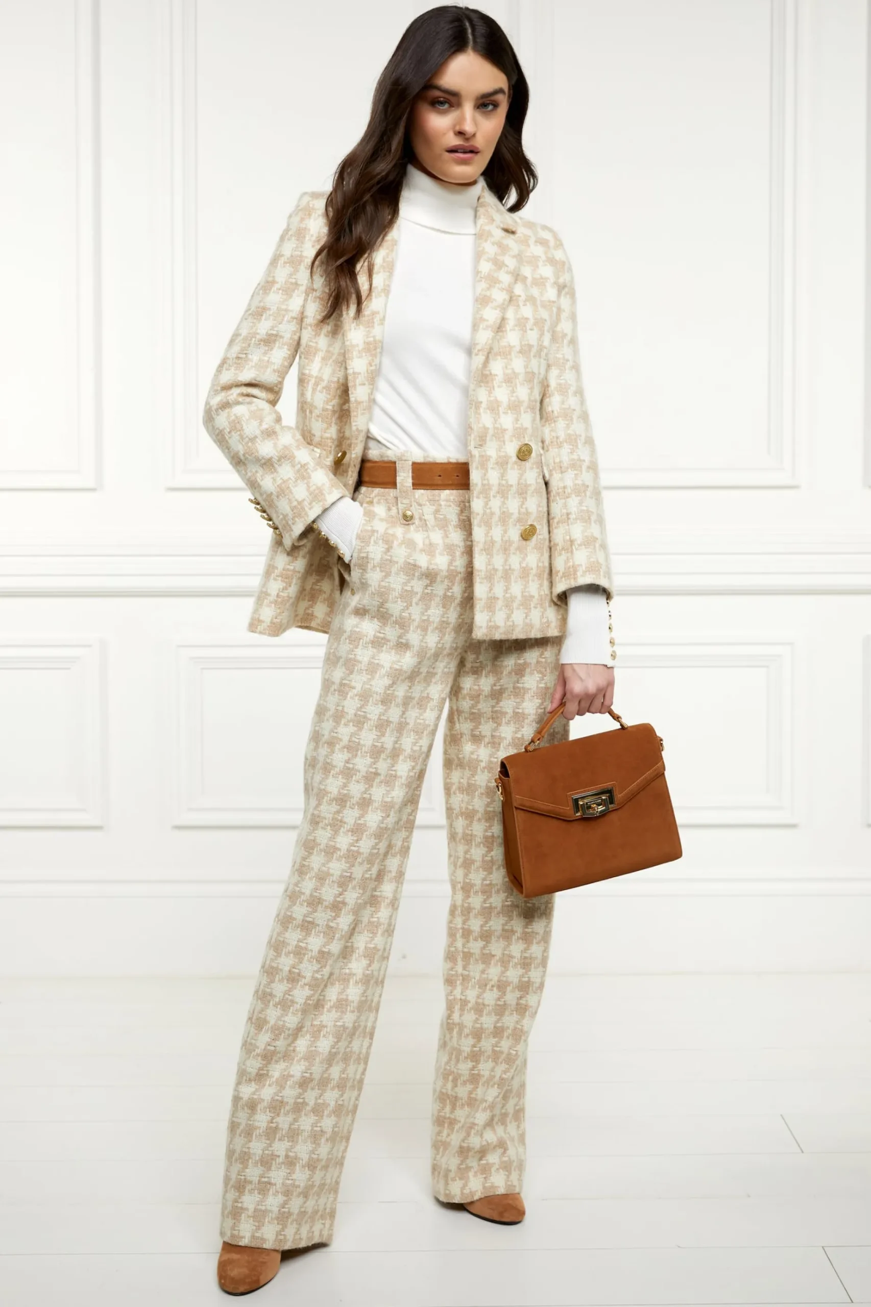 High Waisted Straight Trouser