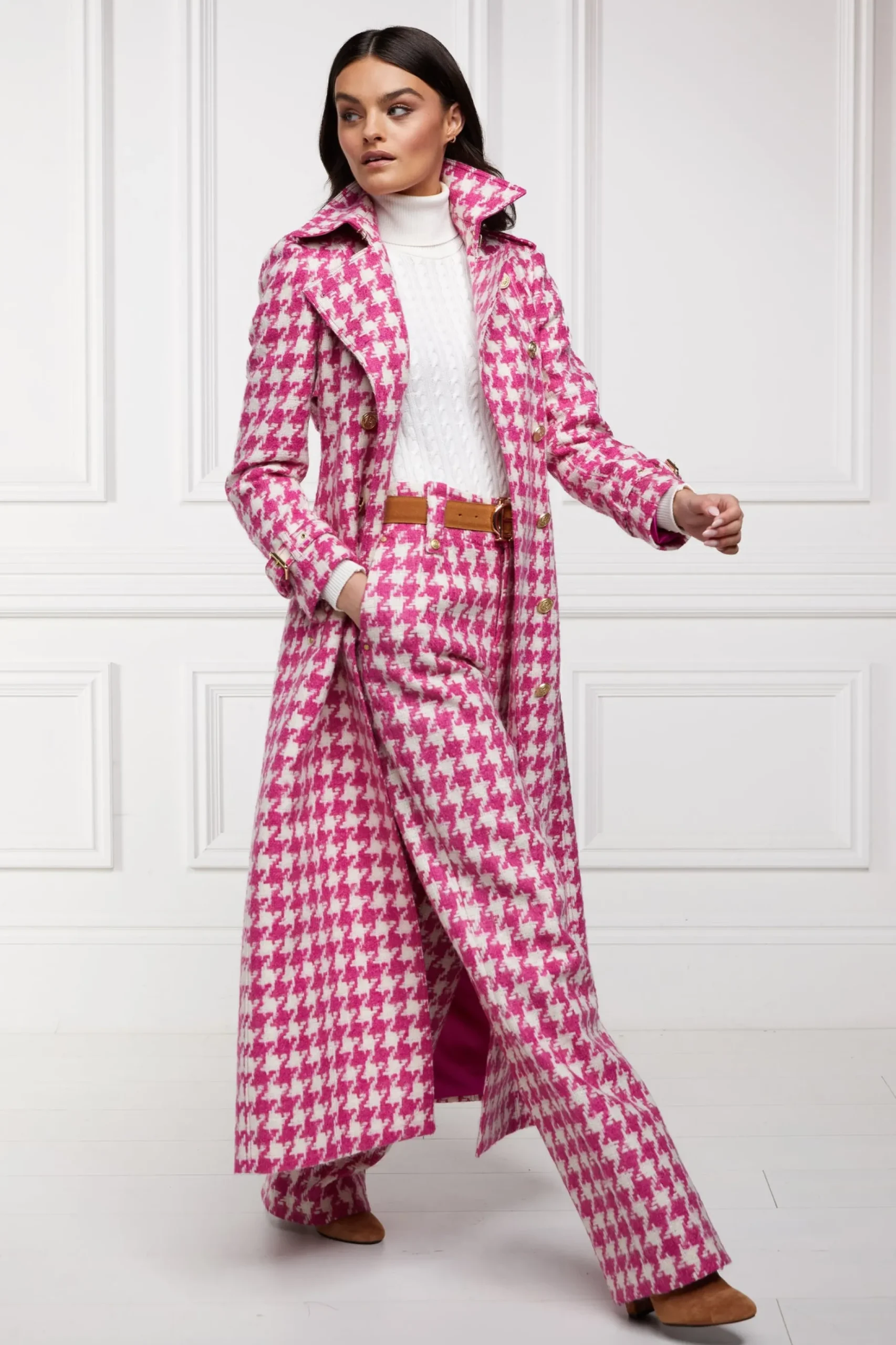 High Waisted Straight Trouser