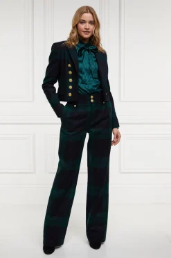 High Waisted Straight Trouser