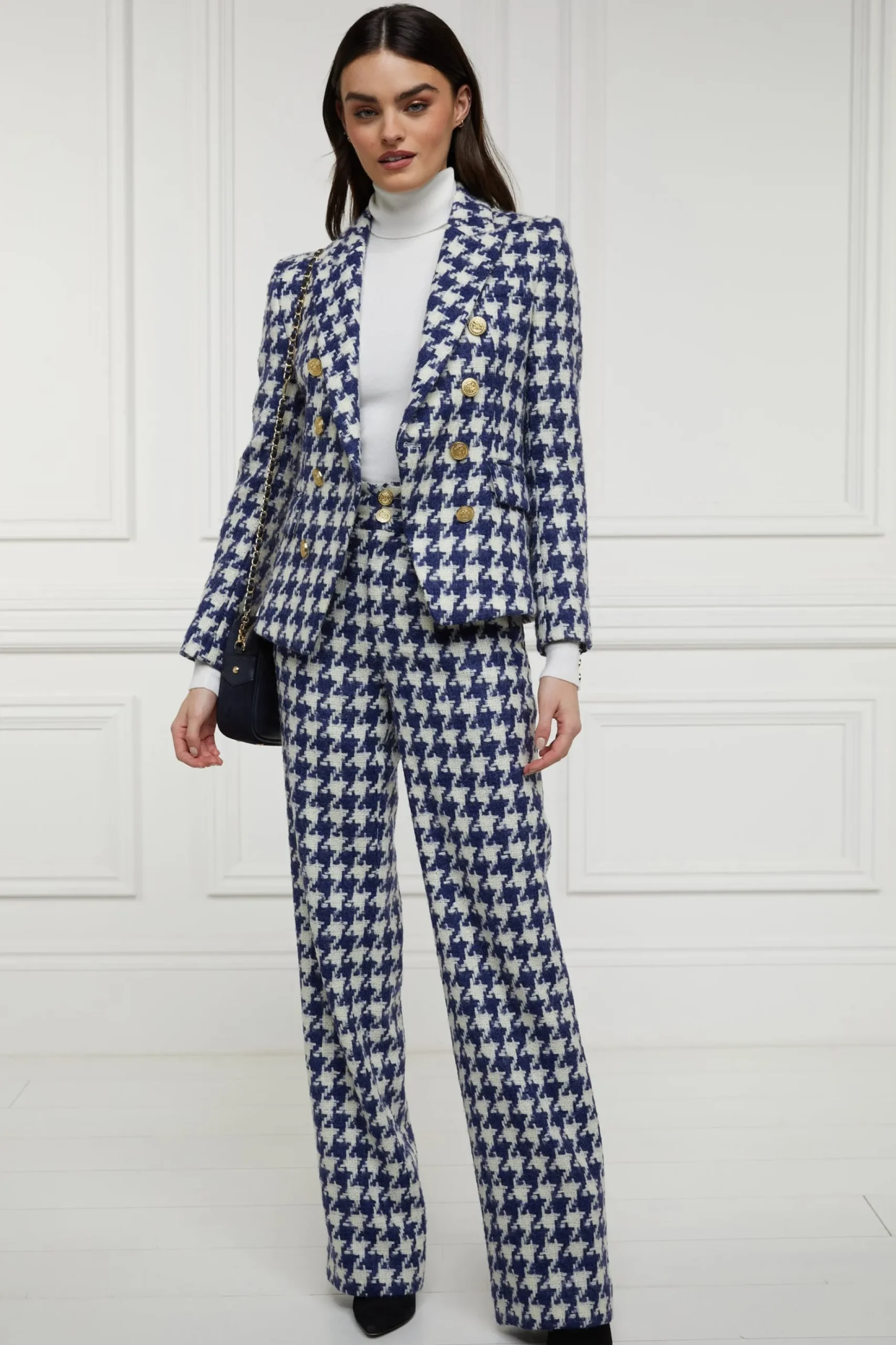 High Waisted Straight Trouser