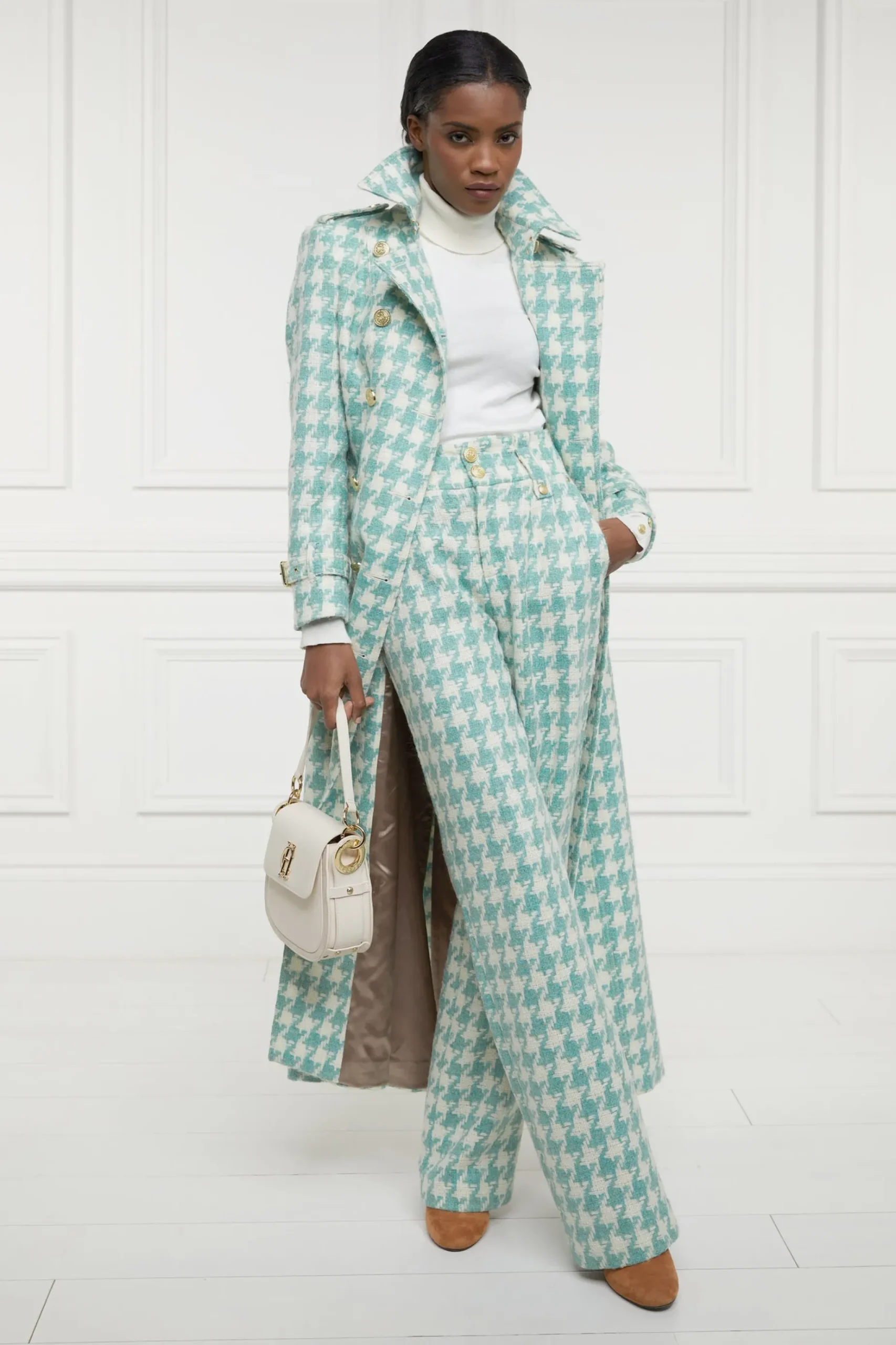 High Waisted Straight Trouser