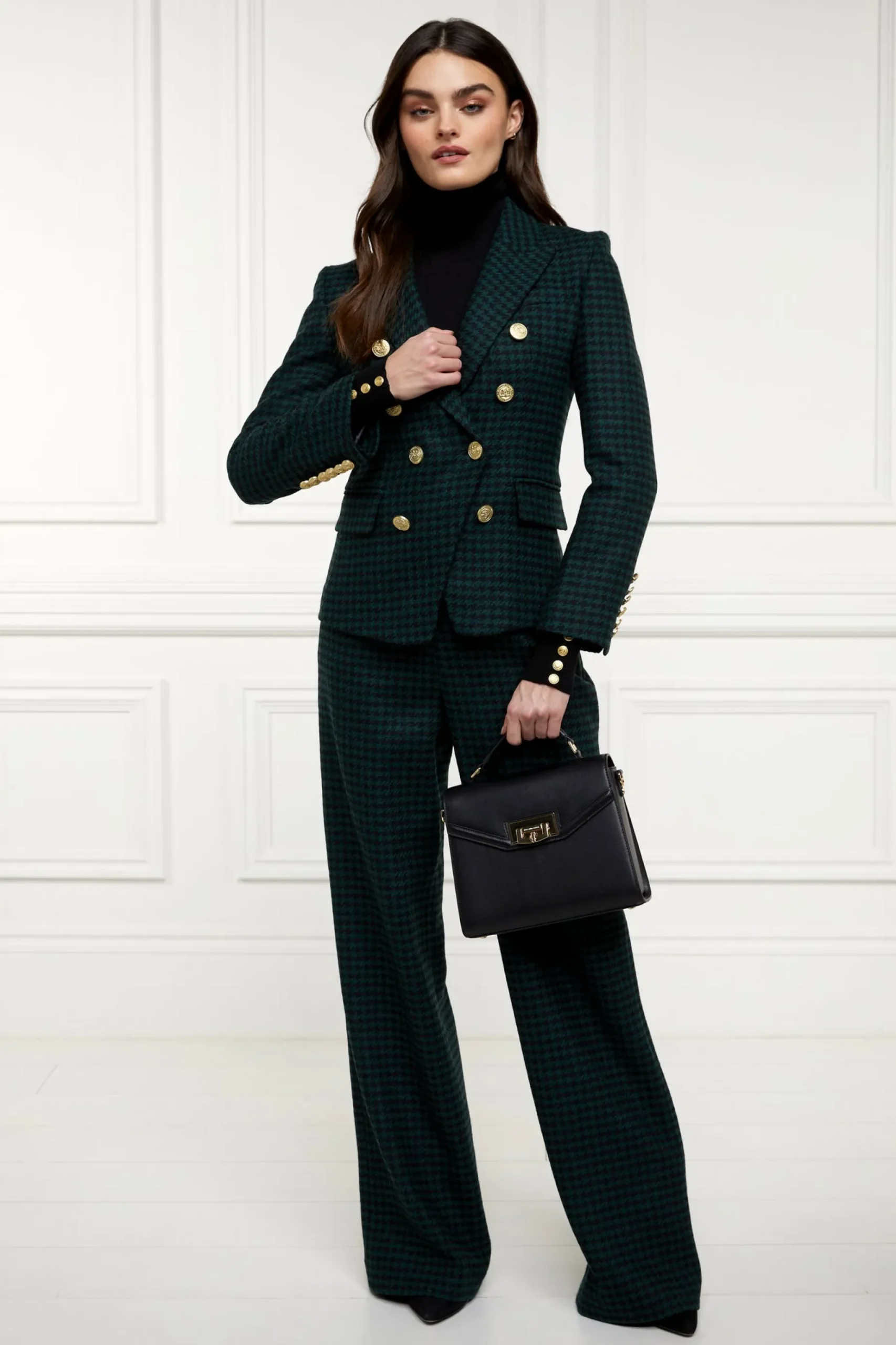 High Waisted Straight Trouser