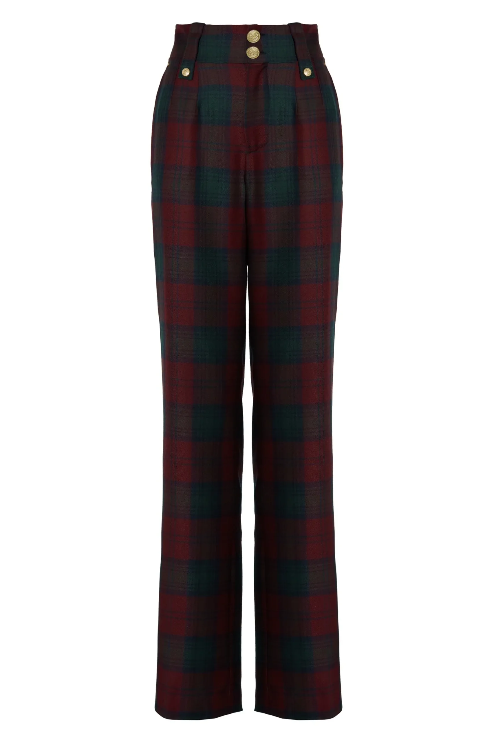 High Waisted Straight Trouser