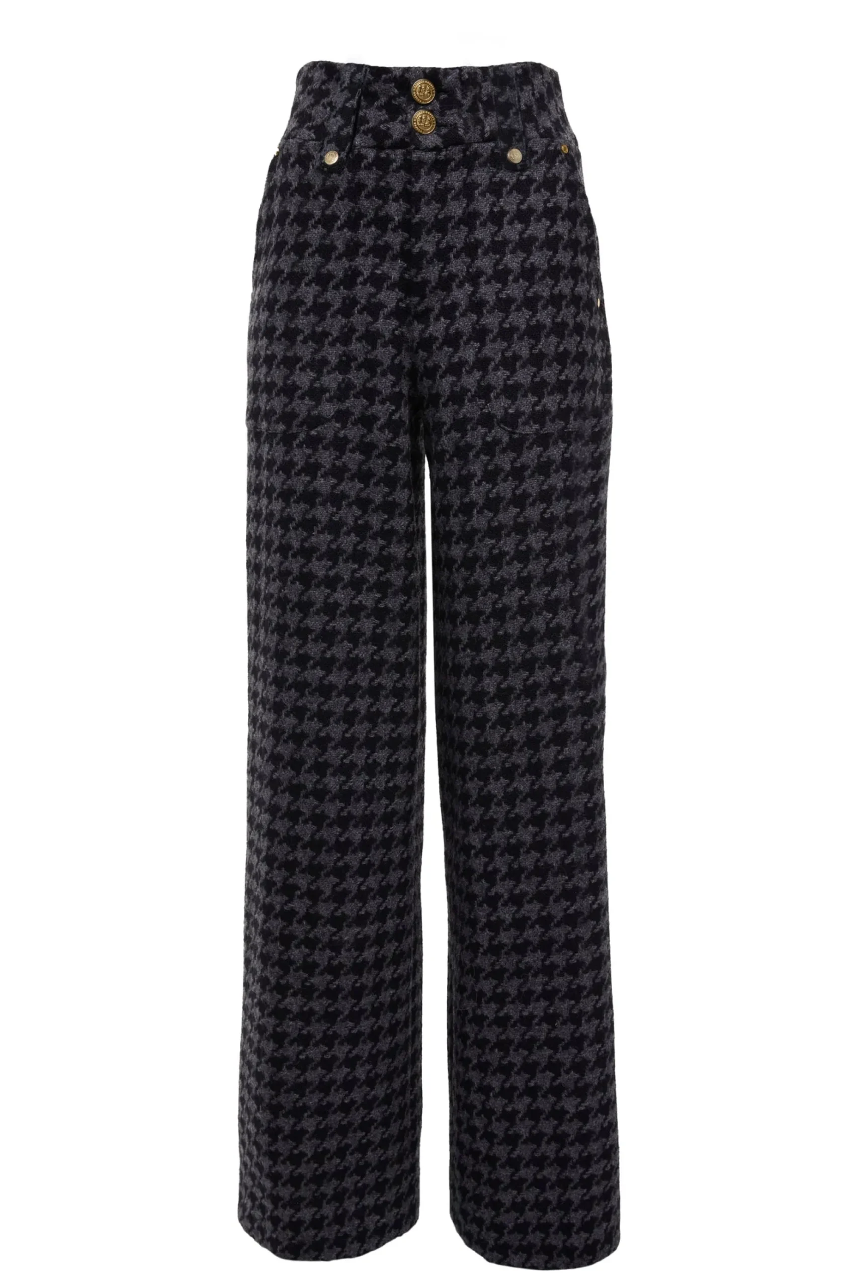 High Waisted Straight Trouser