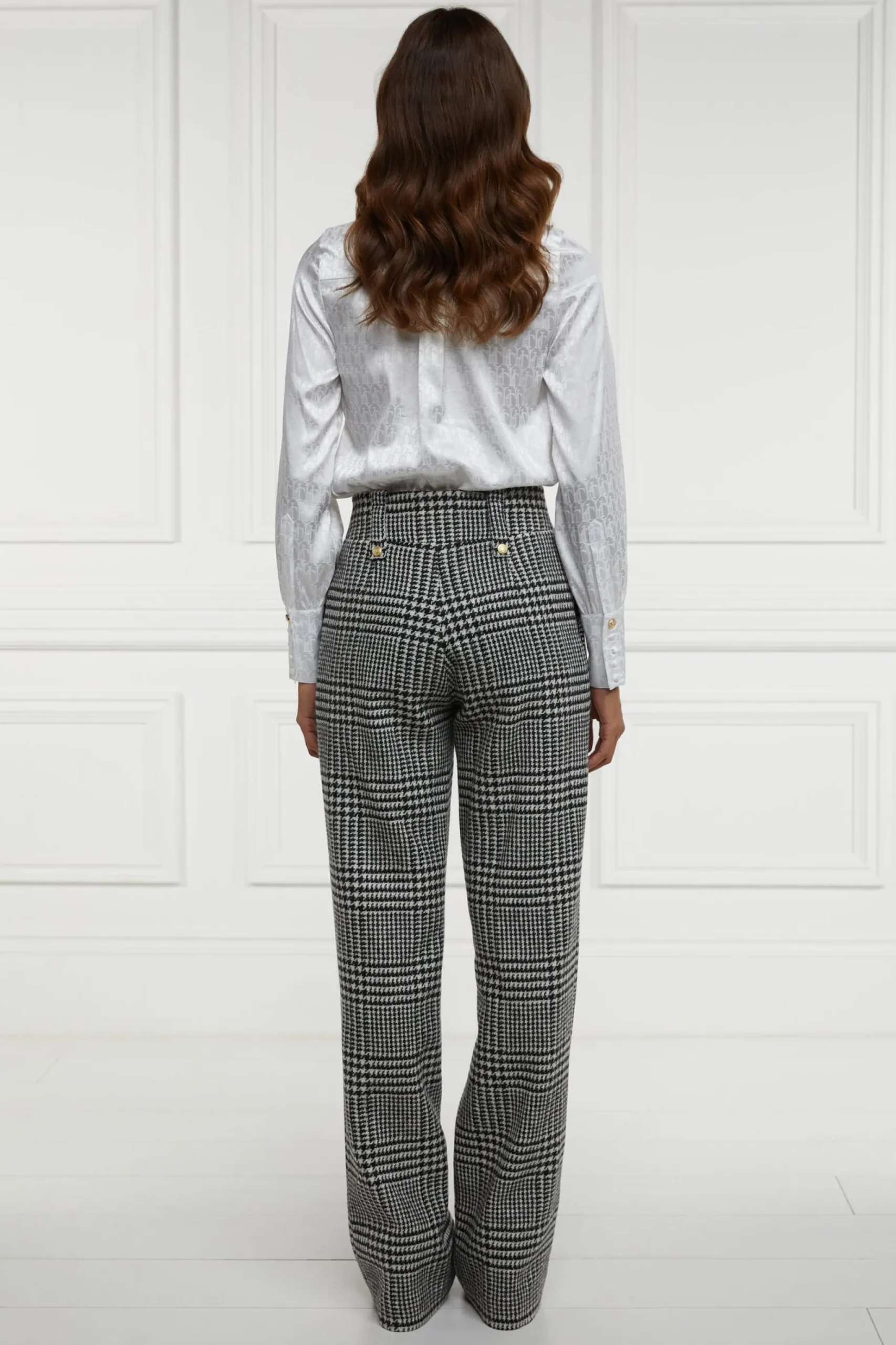 High Waisted Straight Trouser