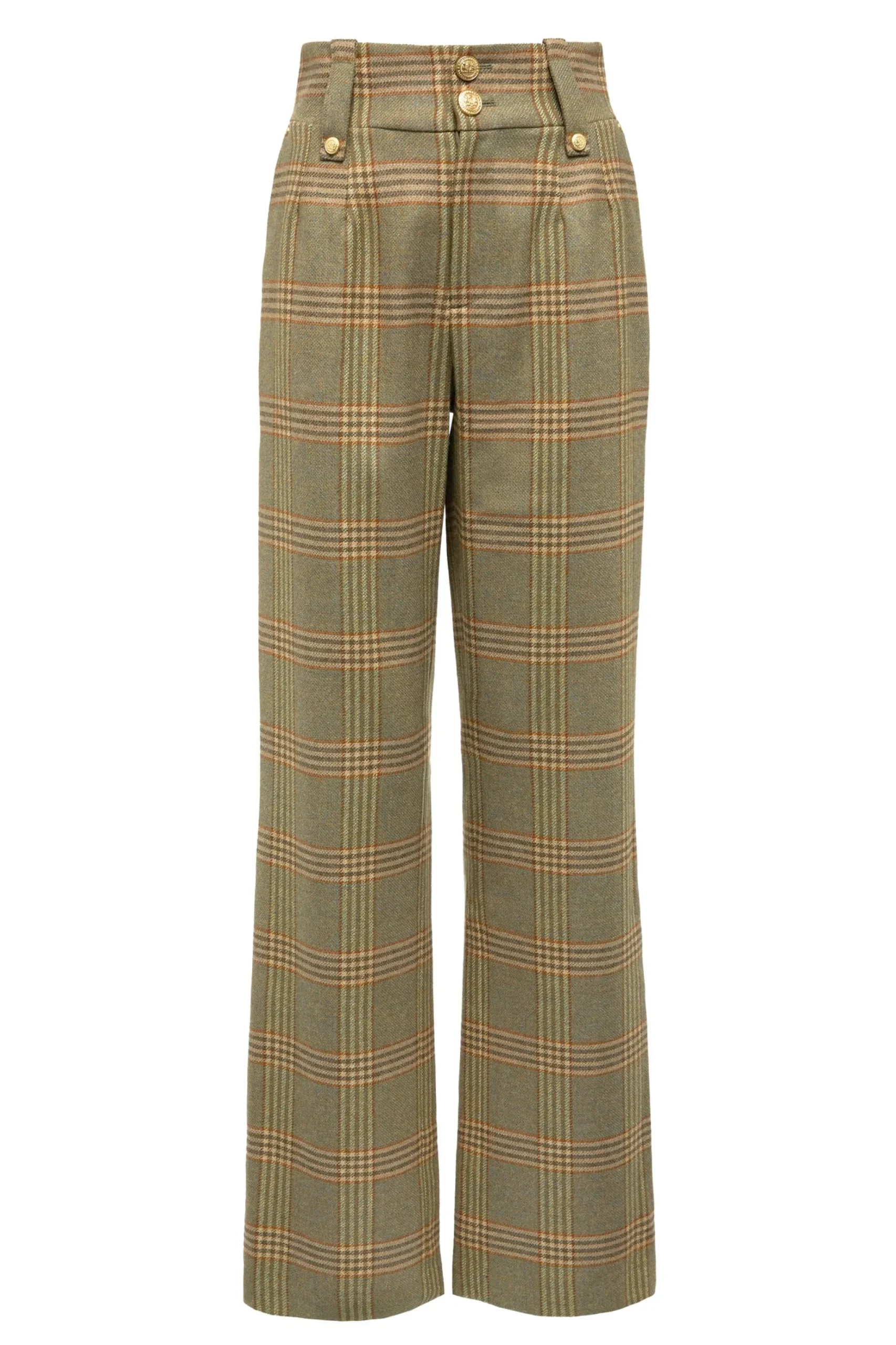 High Waisted Straight Trouser