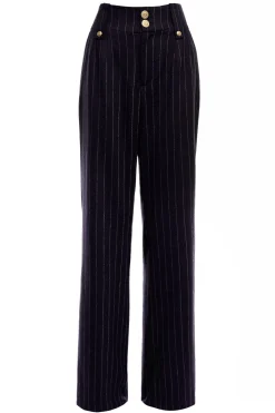 High Waisted Straight Trouser