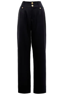 High Waisted Straight Trouser