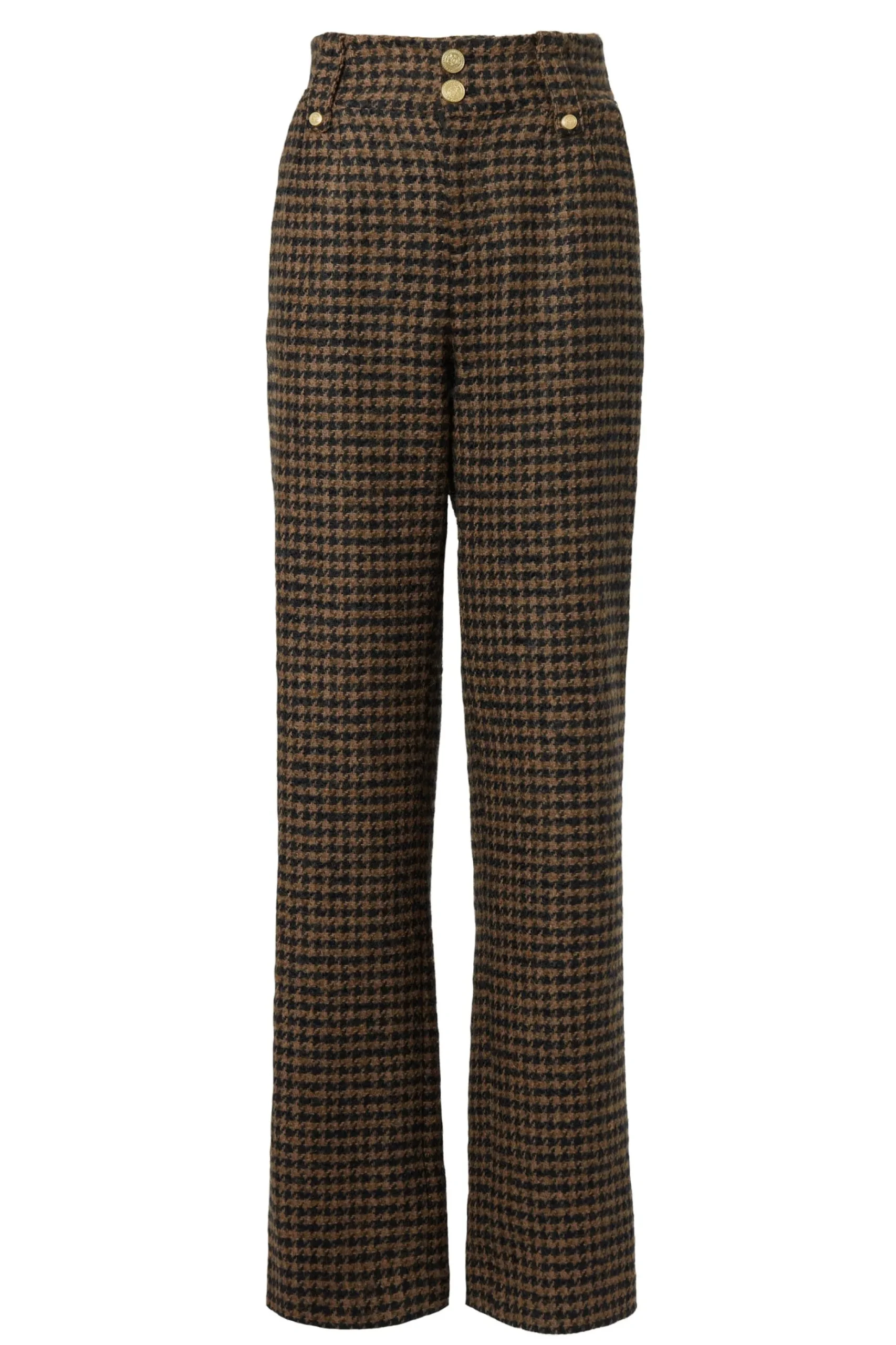 High Waisted Straight Trouser