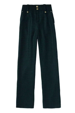 High Waisted Straight Trouser