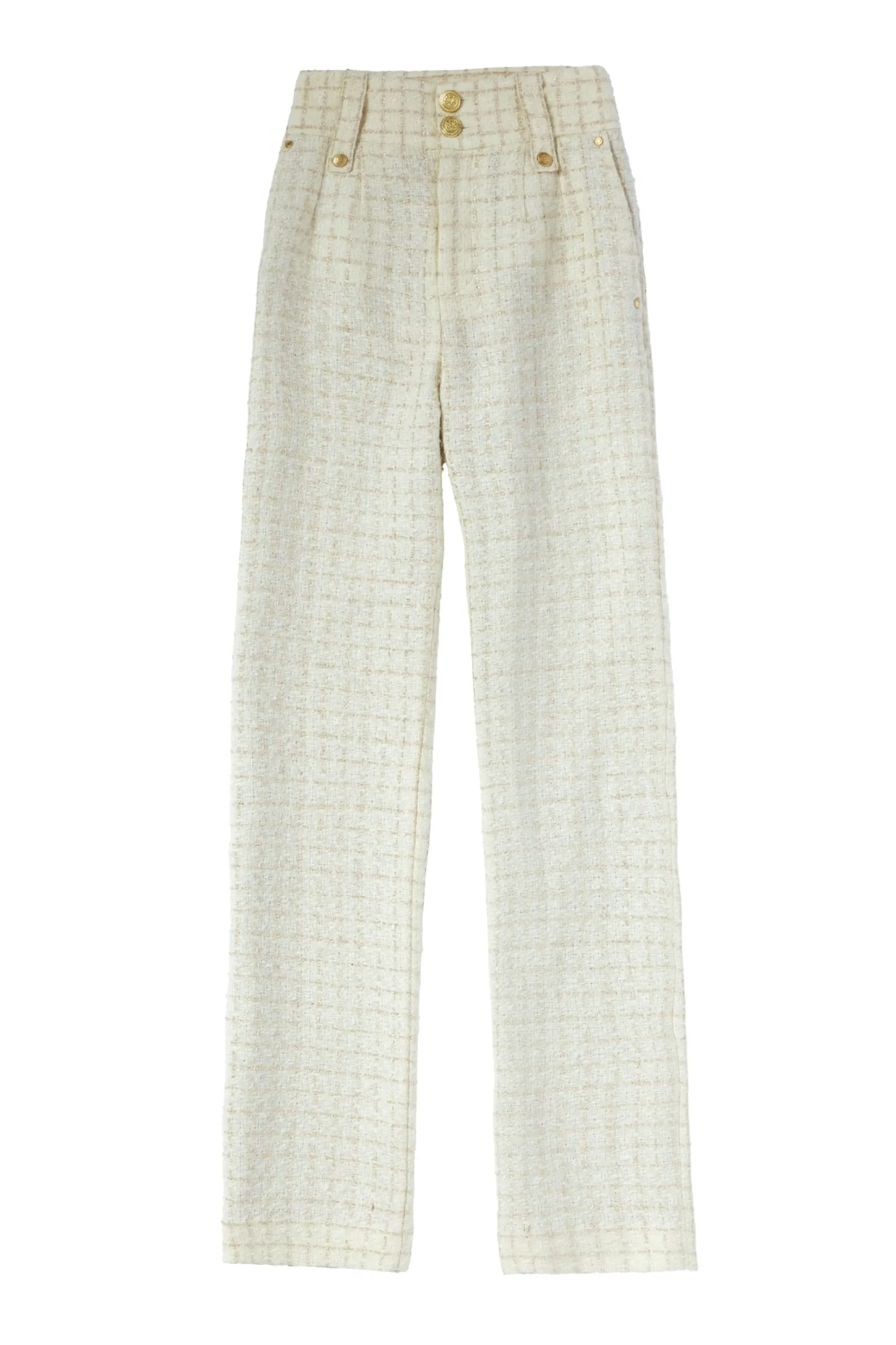 High Waisted Straight Trouser