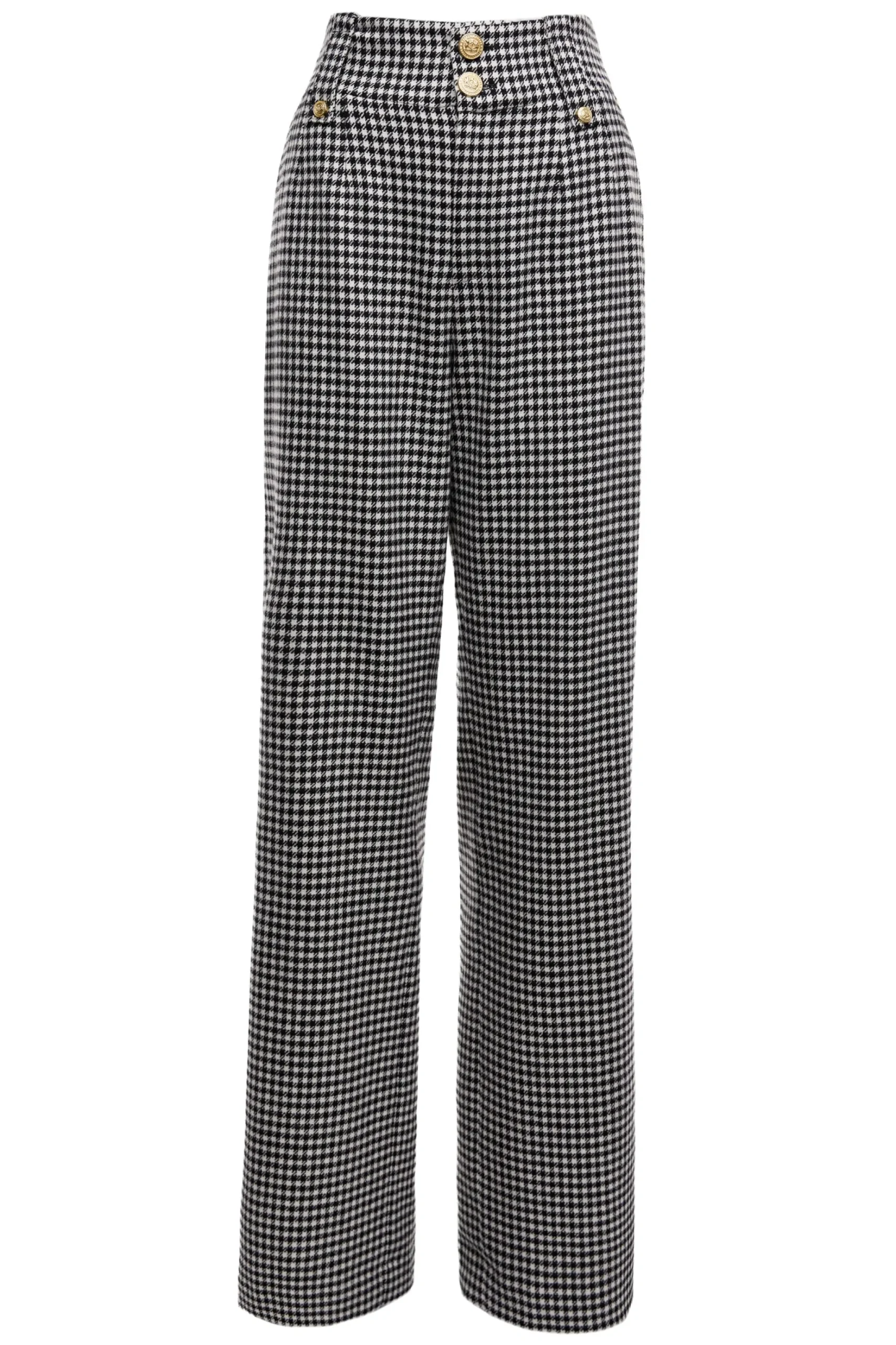 High Waisted Straight Trouser