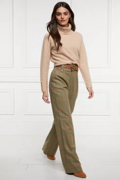 High Waisted Straight Trouser