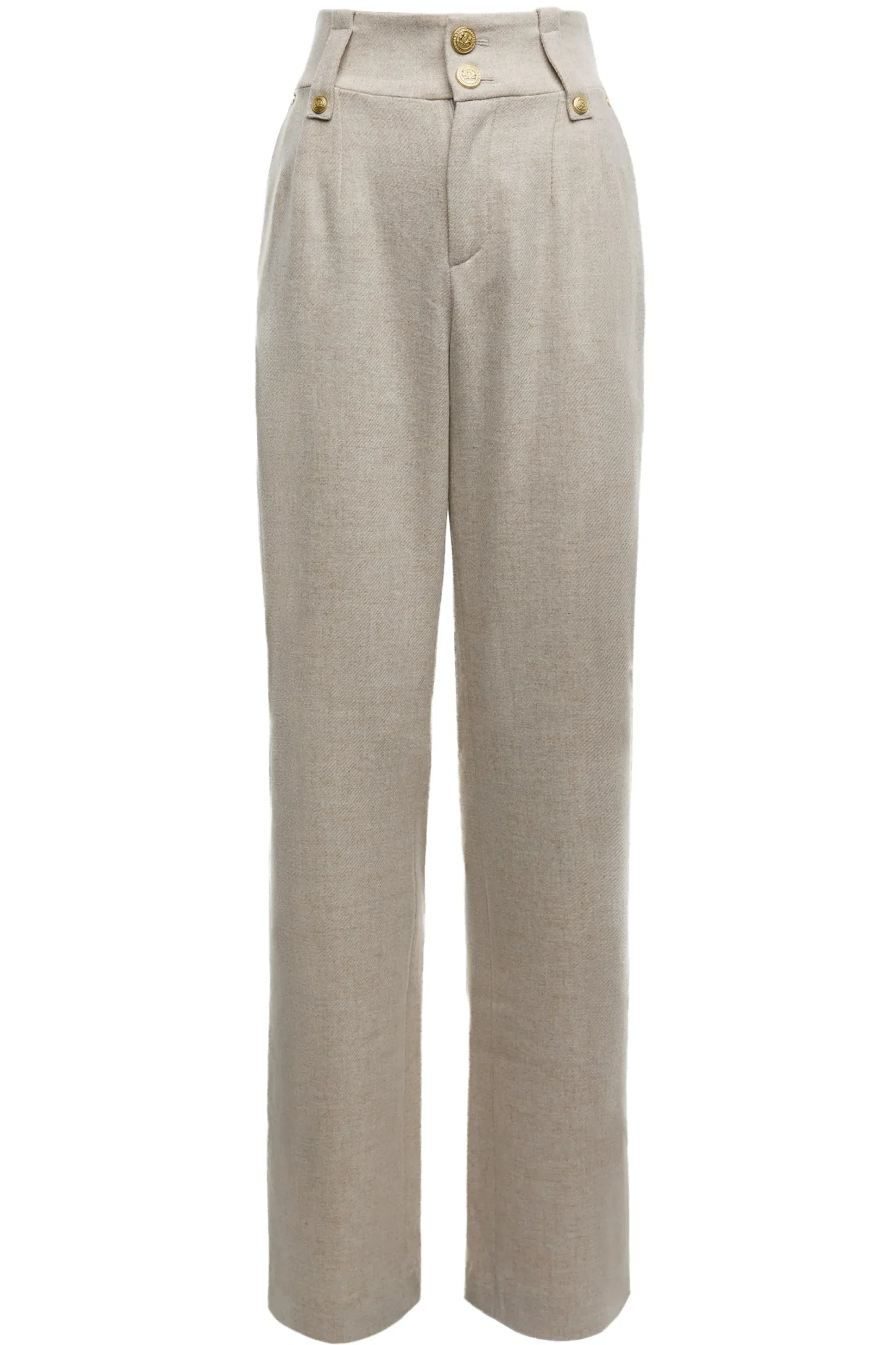 High Waisted Straight Trouser
