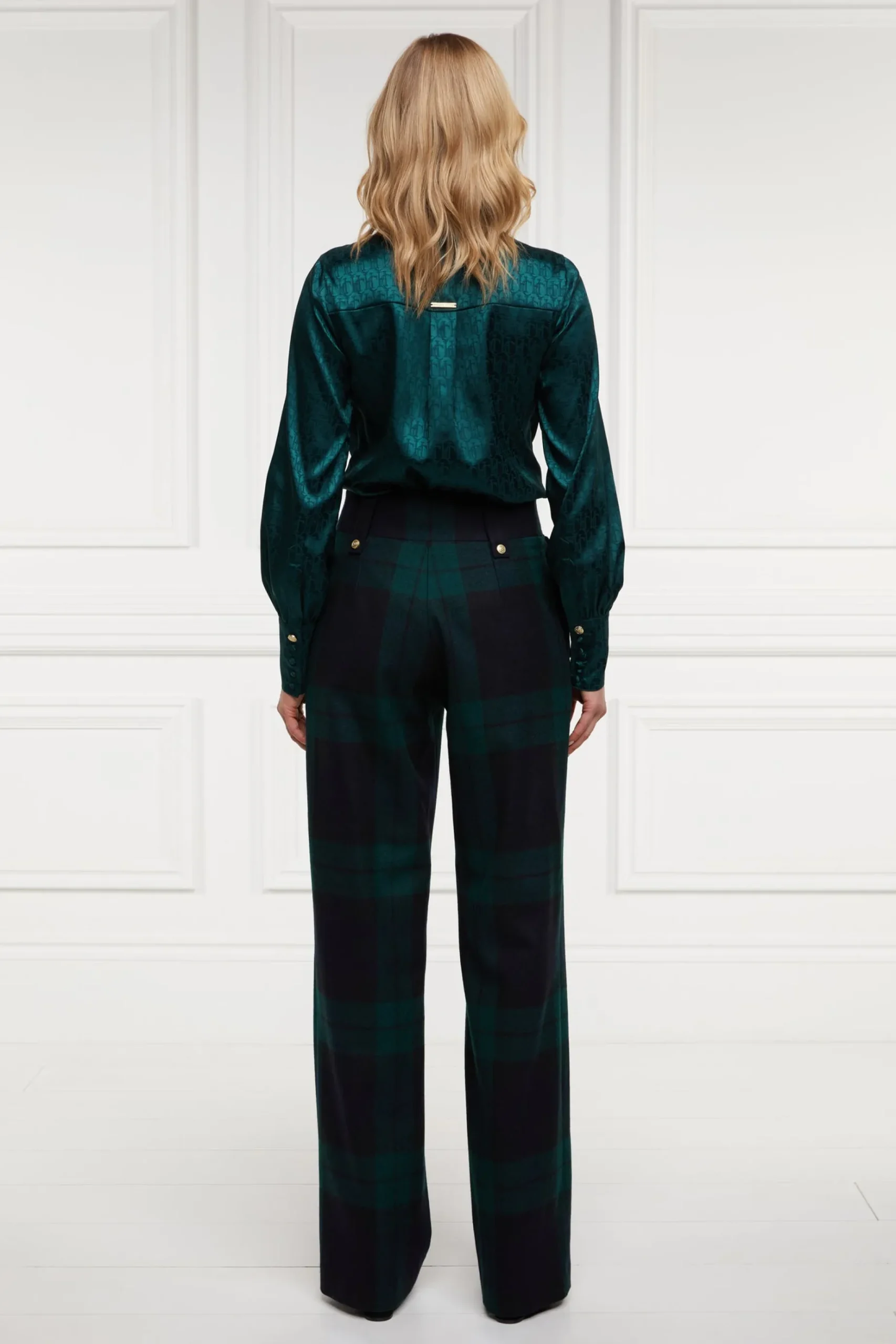High Waisted Straight Trouser
