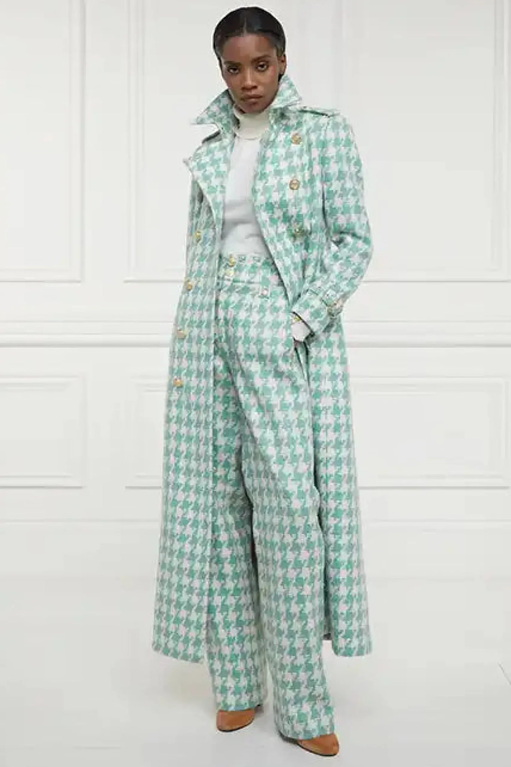 High Waisted Straight Trouser
