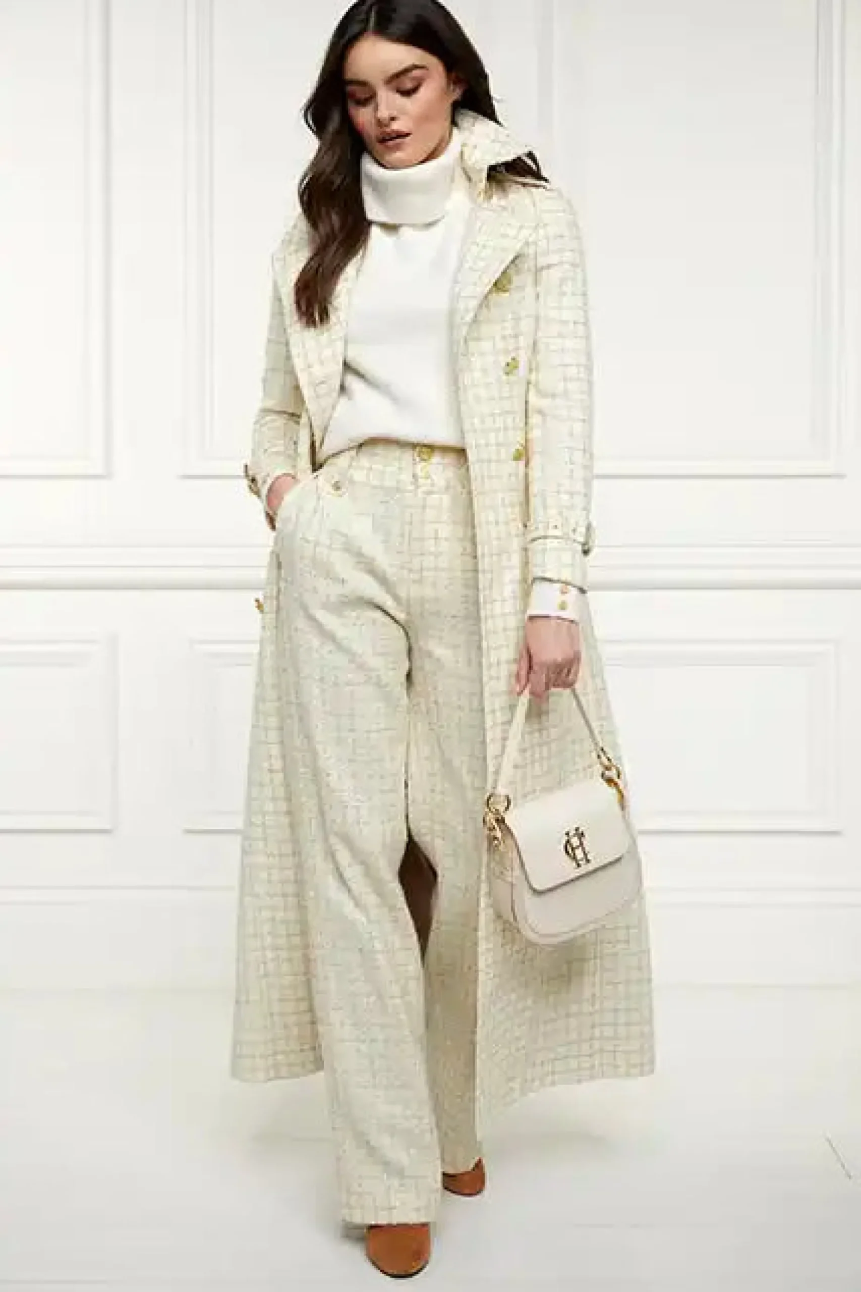 High Waisted Straight Trouser