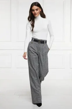 High Waisted Straight Trouser