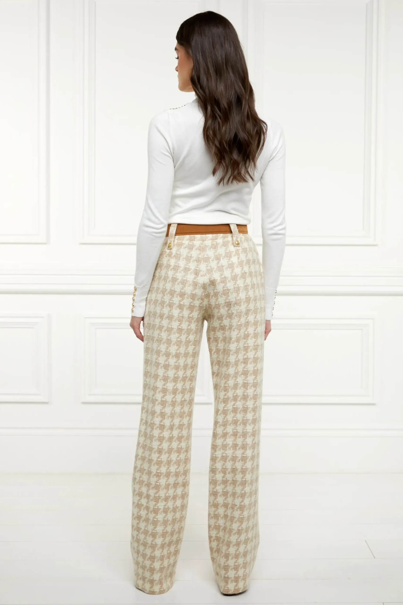 High Waisted Straight Trouser