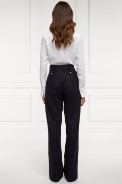High Waisted Straight Trouser