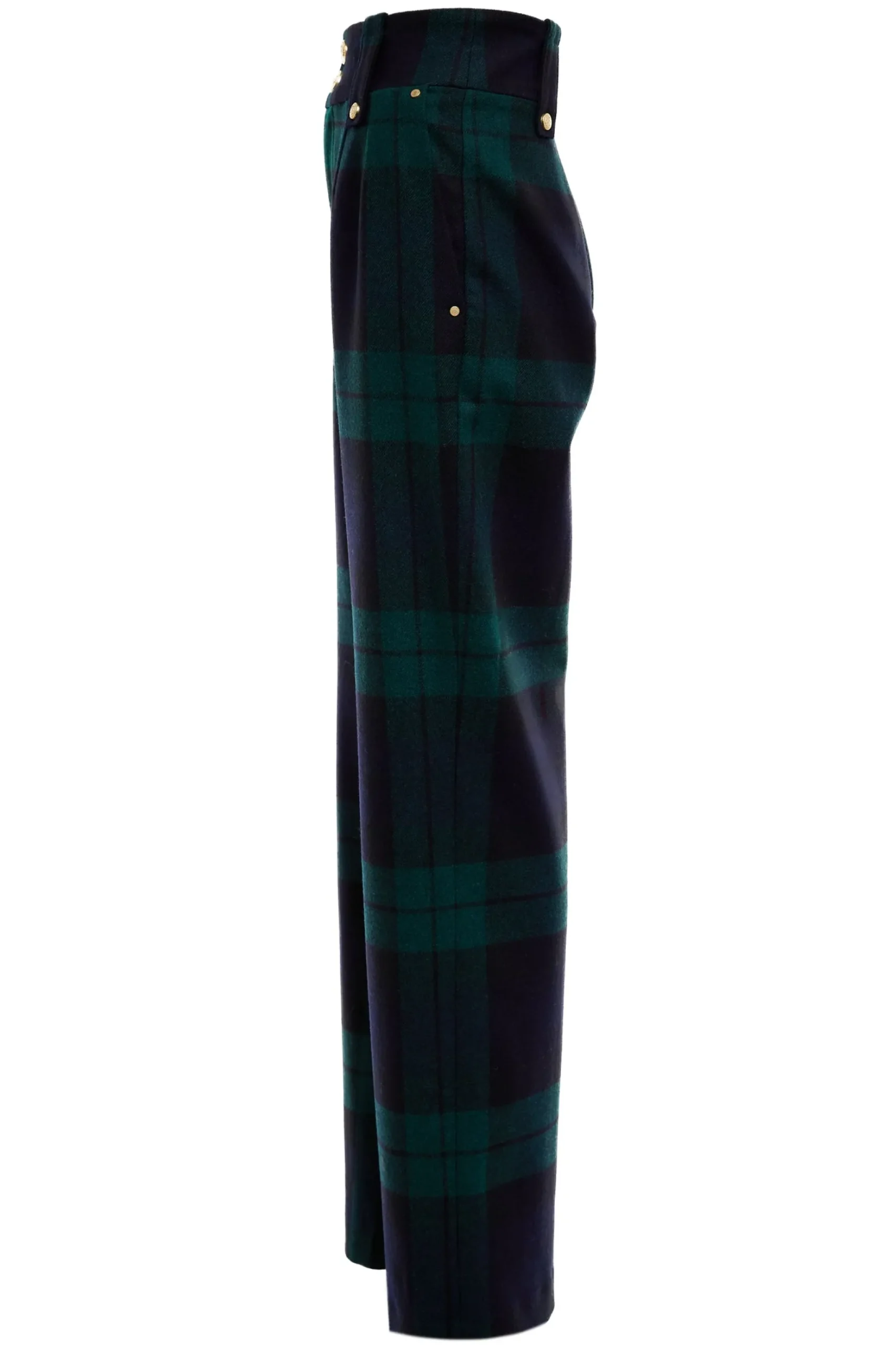 High Waisted Straight Trouser
