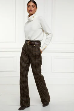 High Waisted Straight Trouser