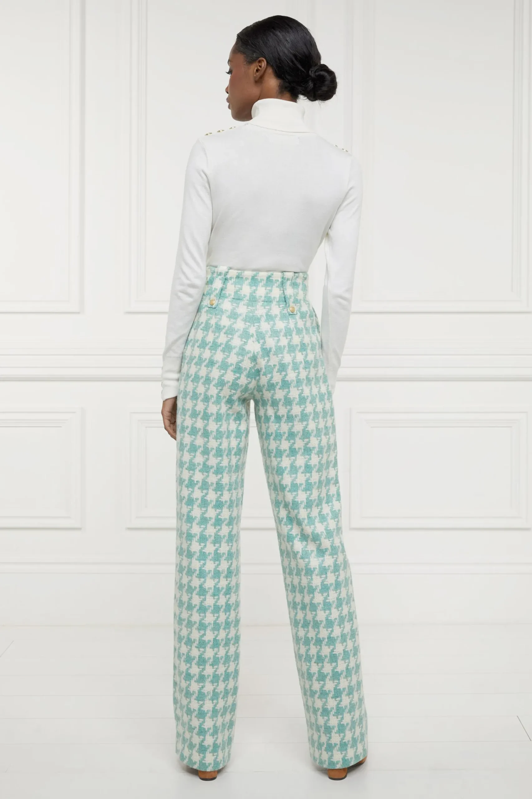 High Waisted Straight Trouser