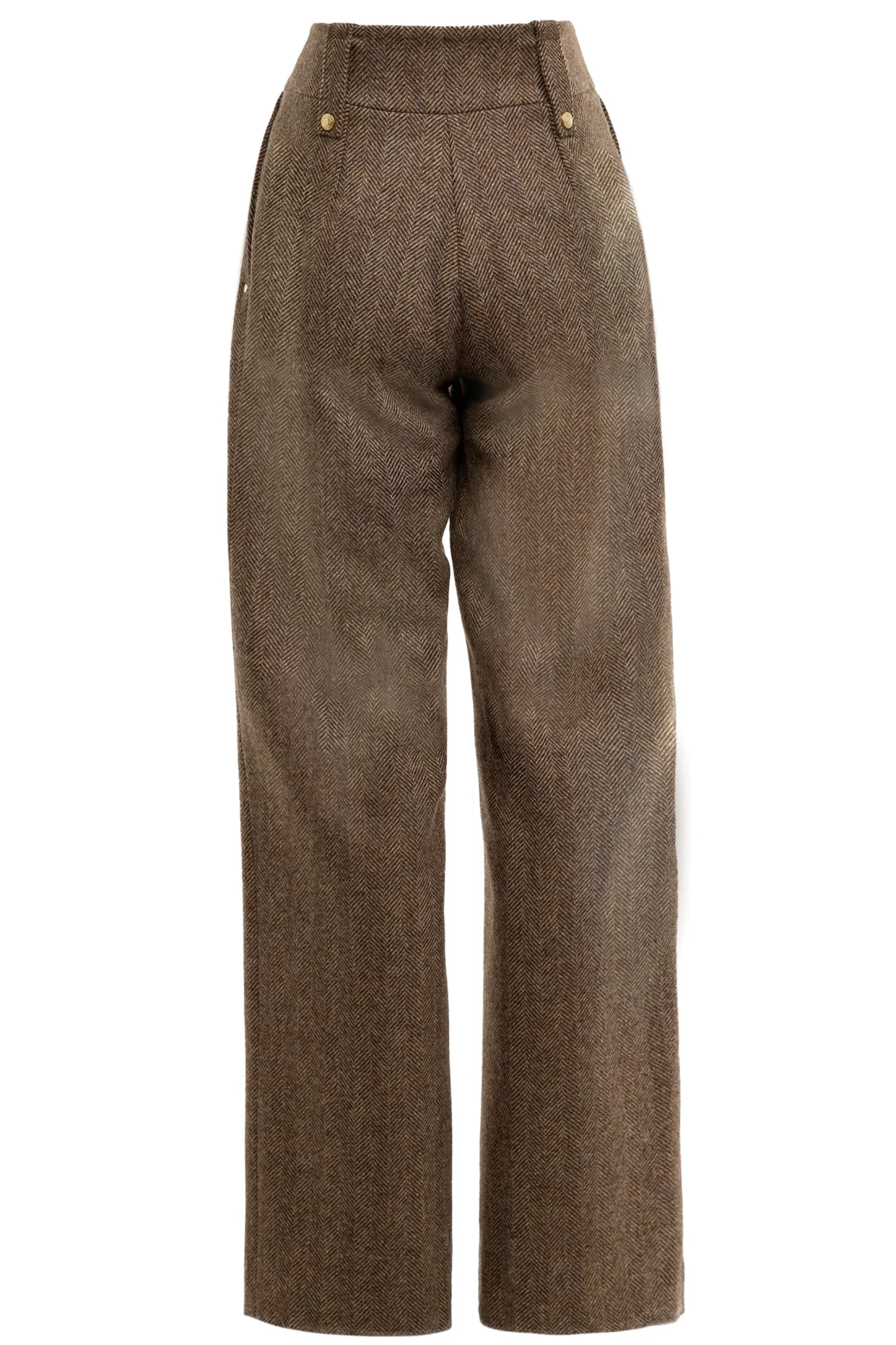 High Waisted Straight Trouser