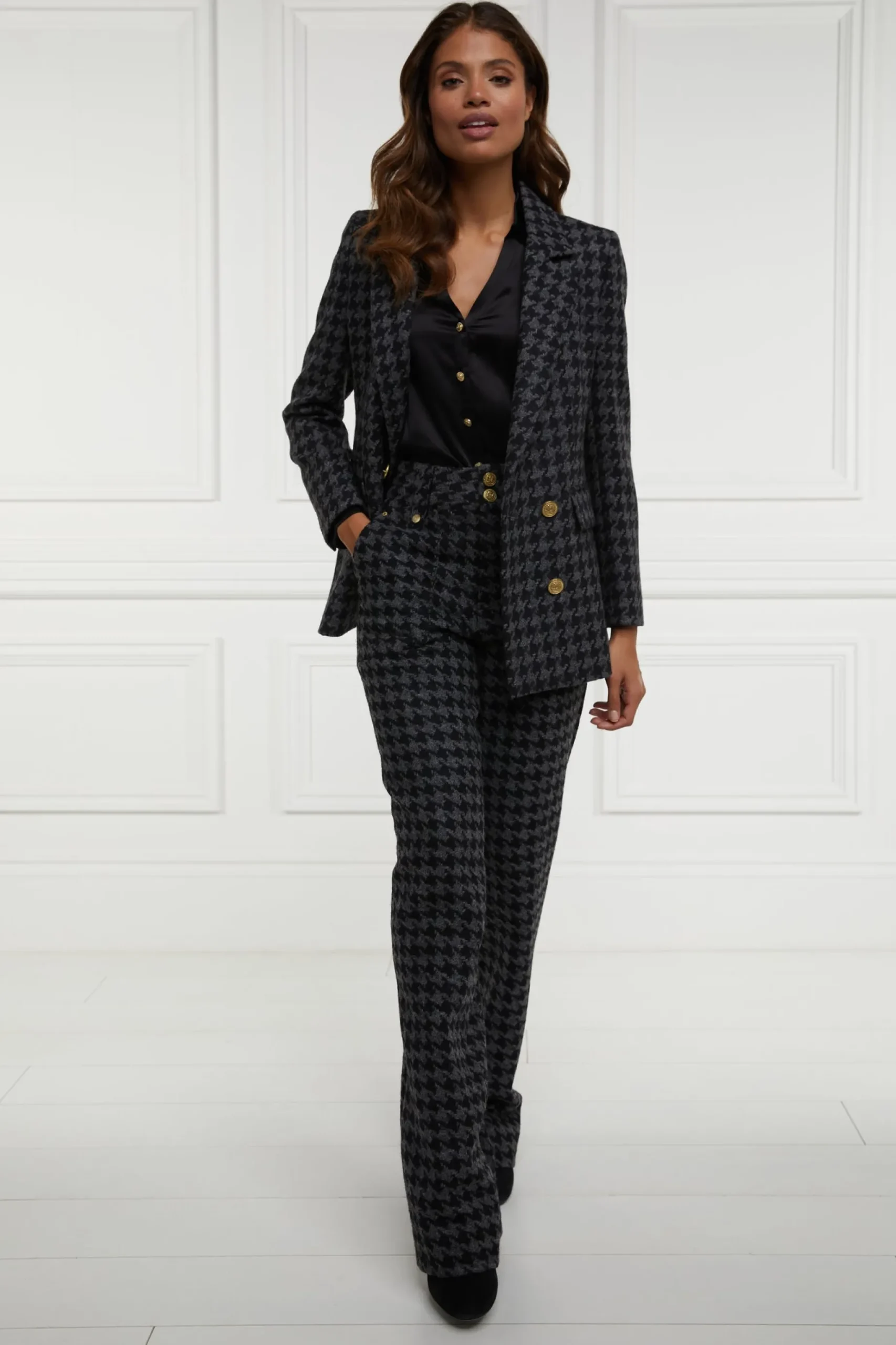 High Waisted Straight Trouser