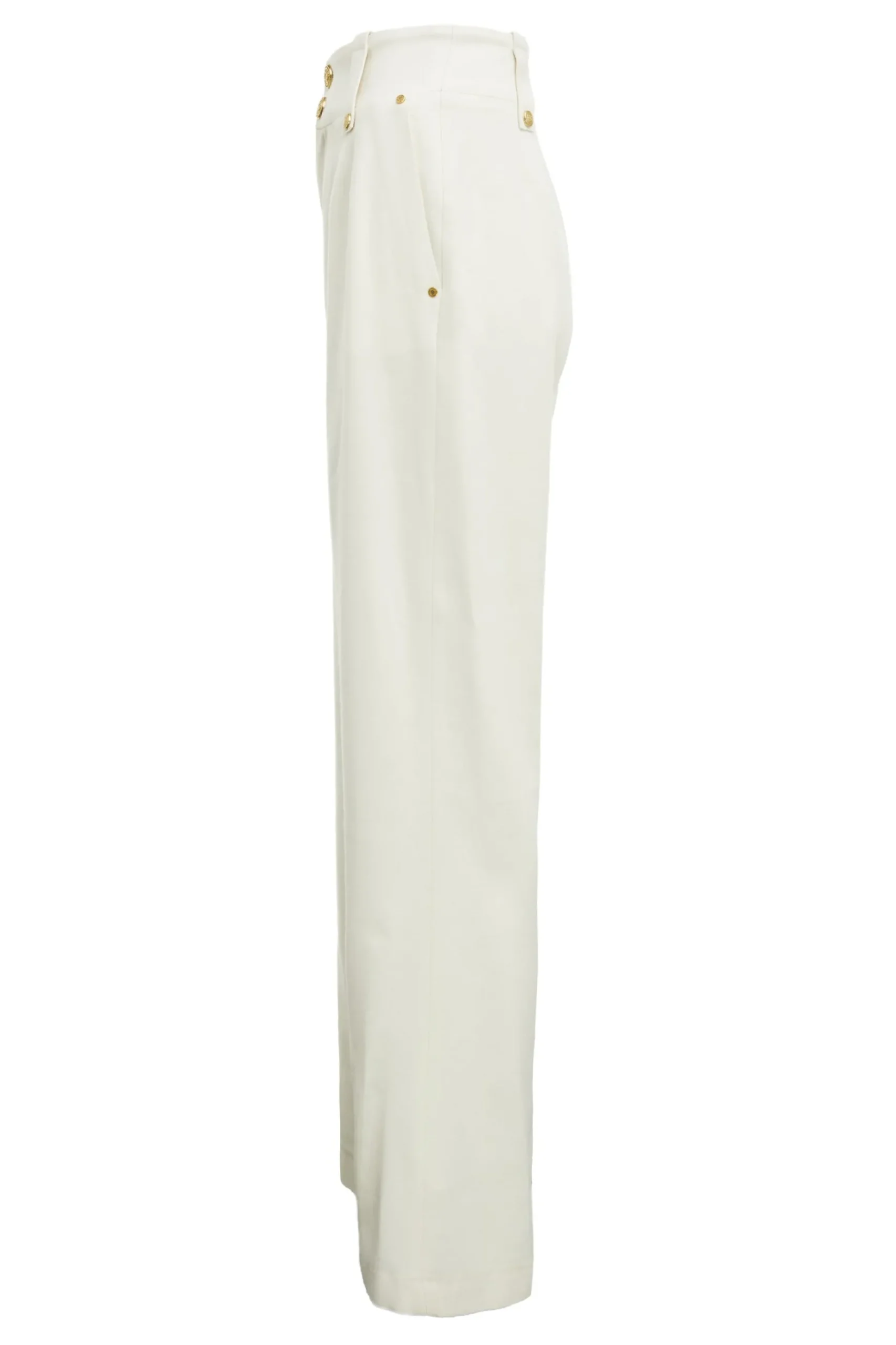 High Waisted Straight Trouser