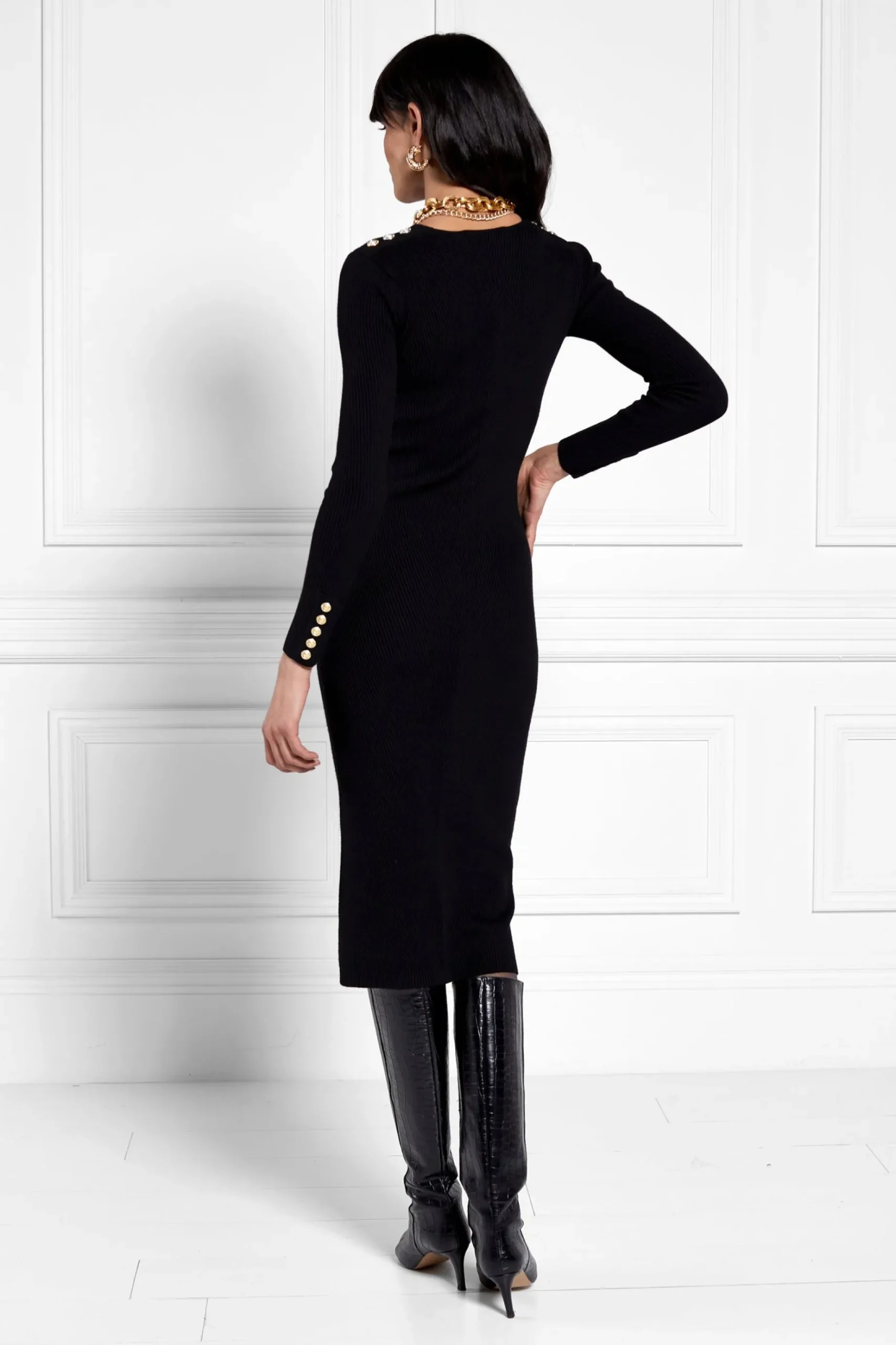 Kensington V-Neck Midi Dress