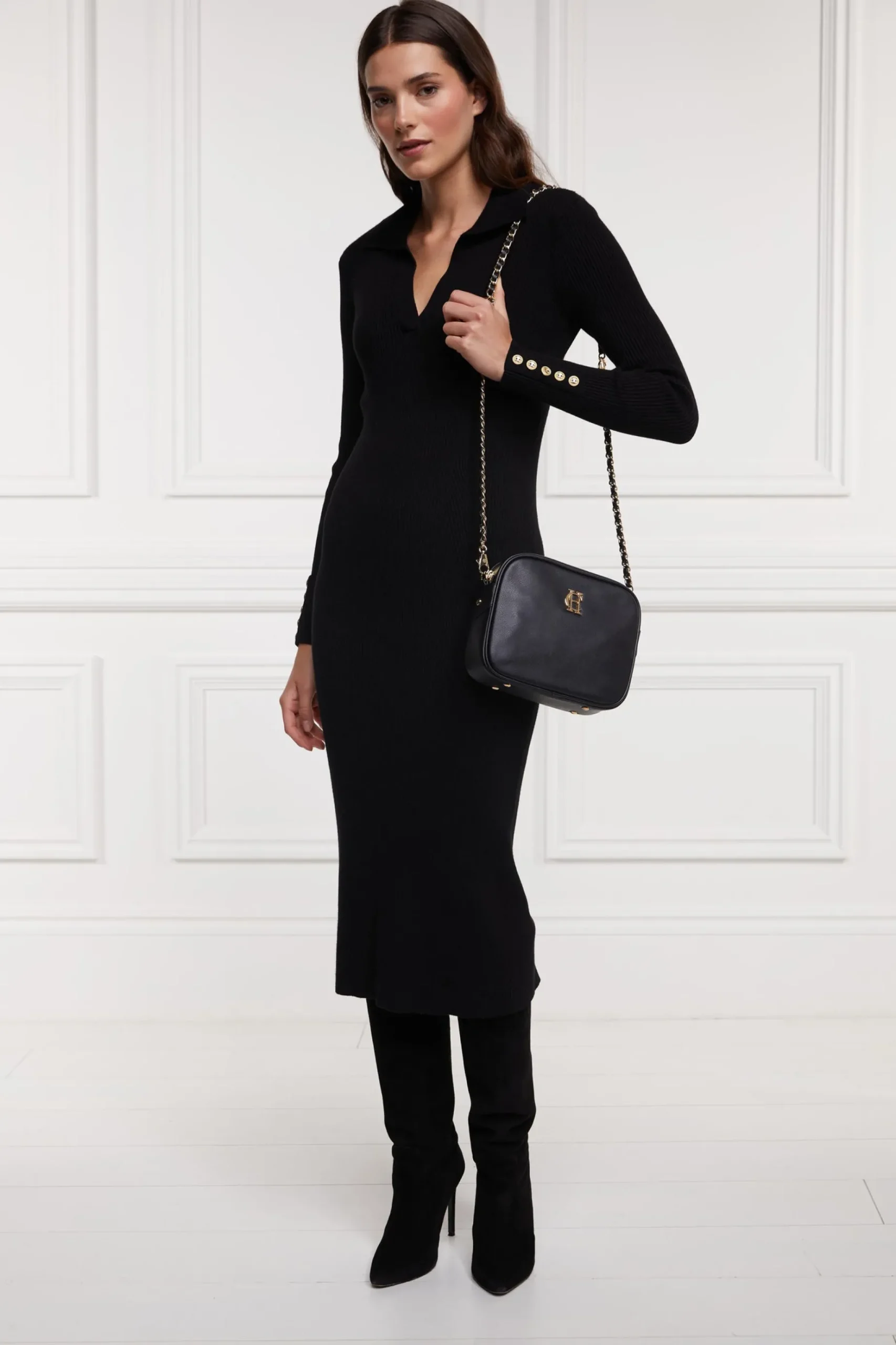Knitted Shirt Dress