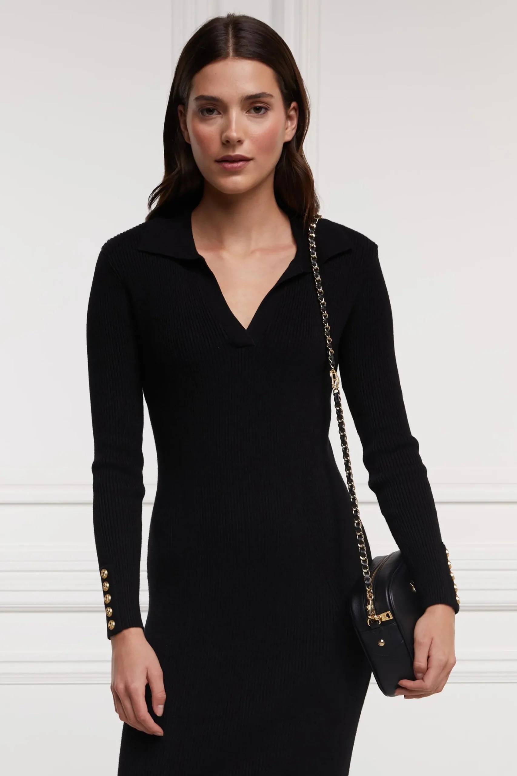 Knitted Shirt Dress