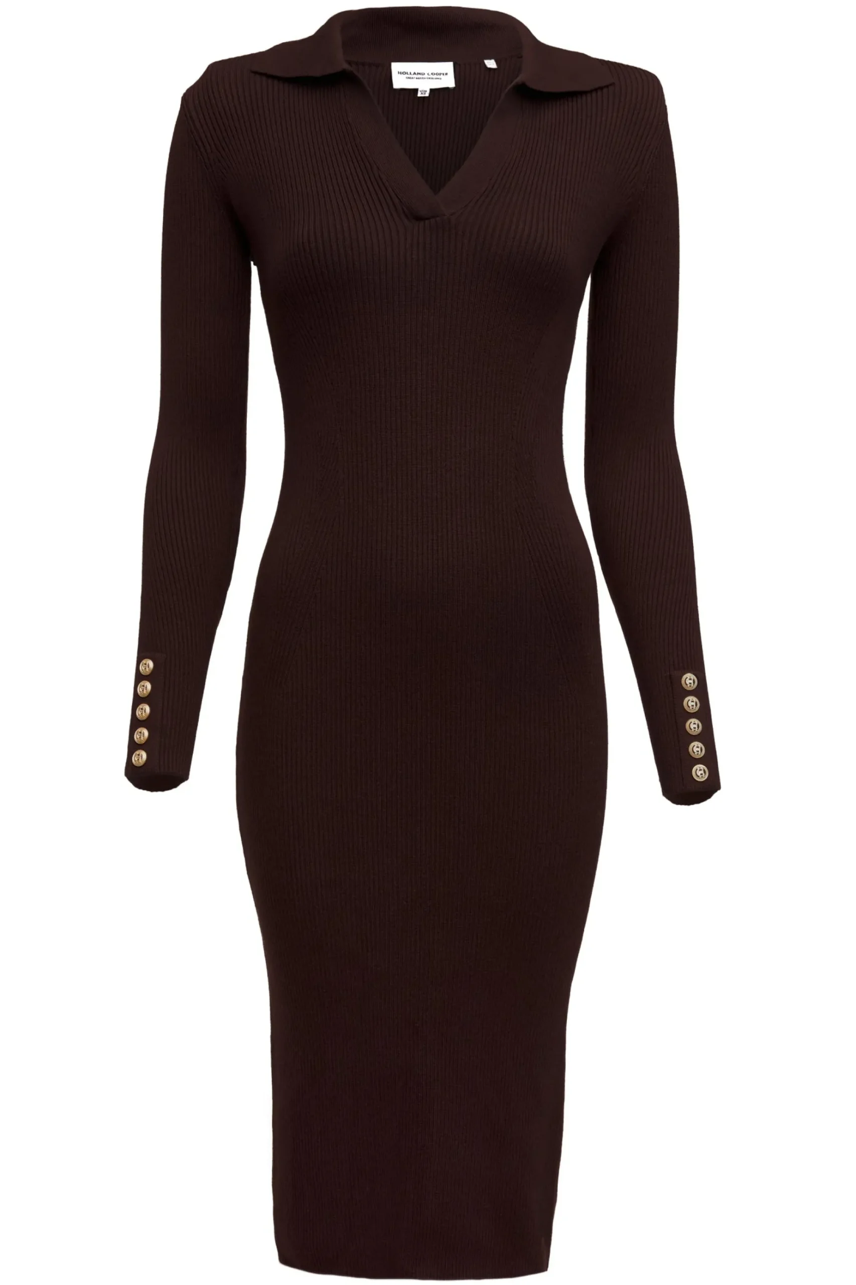 Knitted Shirt Dress