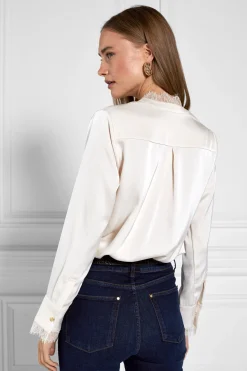Lace V-Neck Blouse