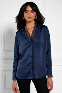 Lace V-Neck Blouse