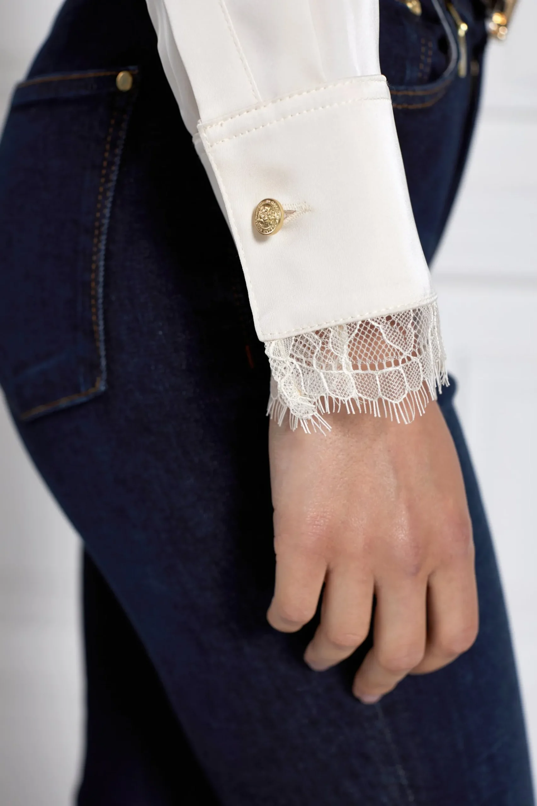 Lace V-Neck Blouse