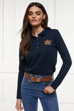 Long Sleeve Crest Polo