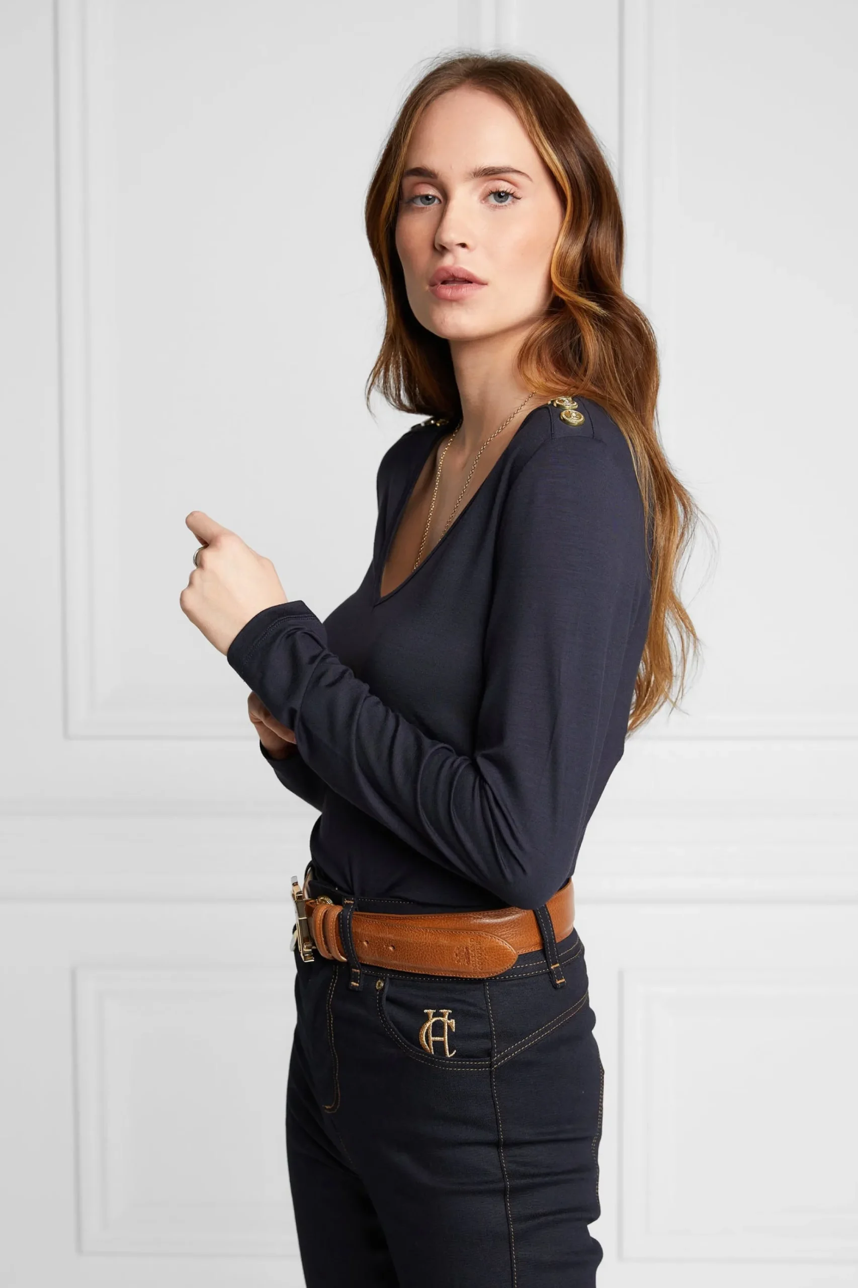 Long Sleeve V-Neck Tee