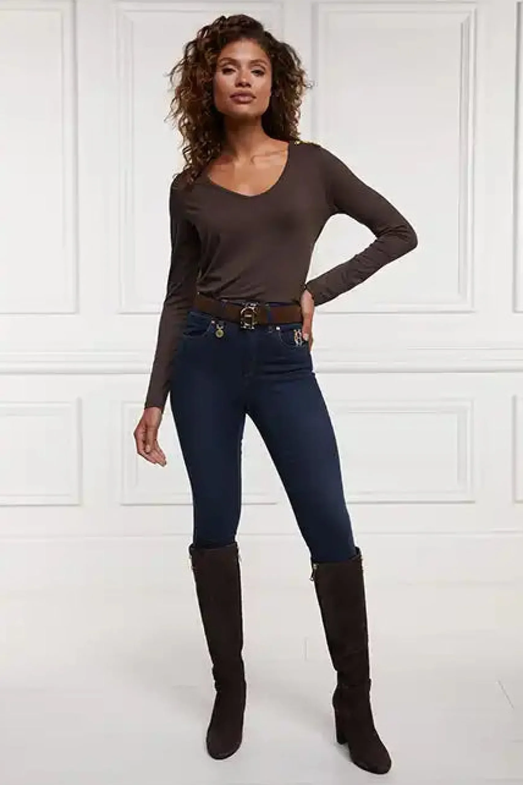 Long Sleeve V-Neck Tee