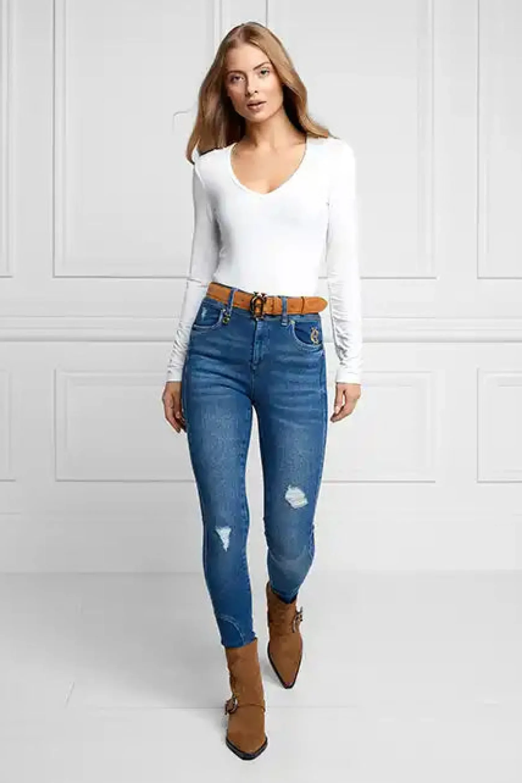 Long Sleeve V-Neck Tee