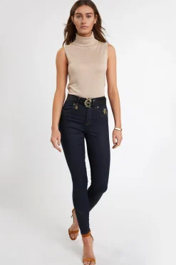 Luxury Sleeveless Roll Neck