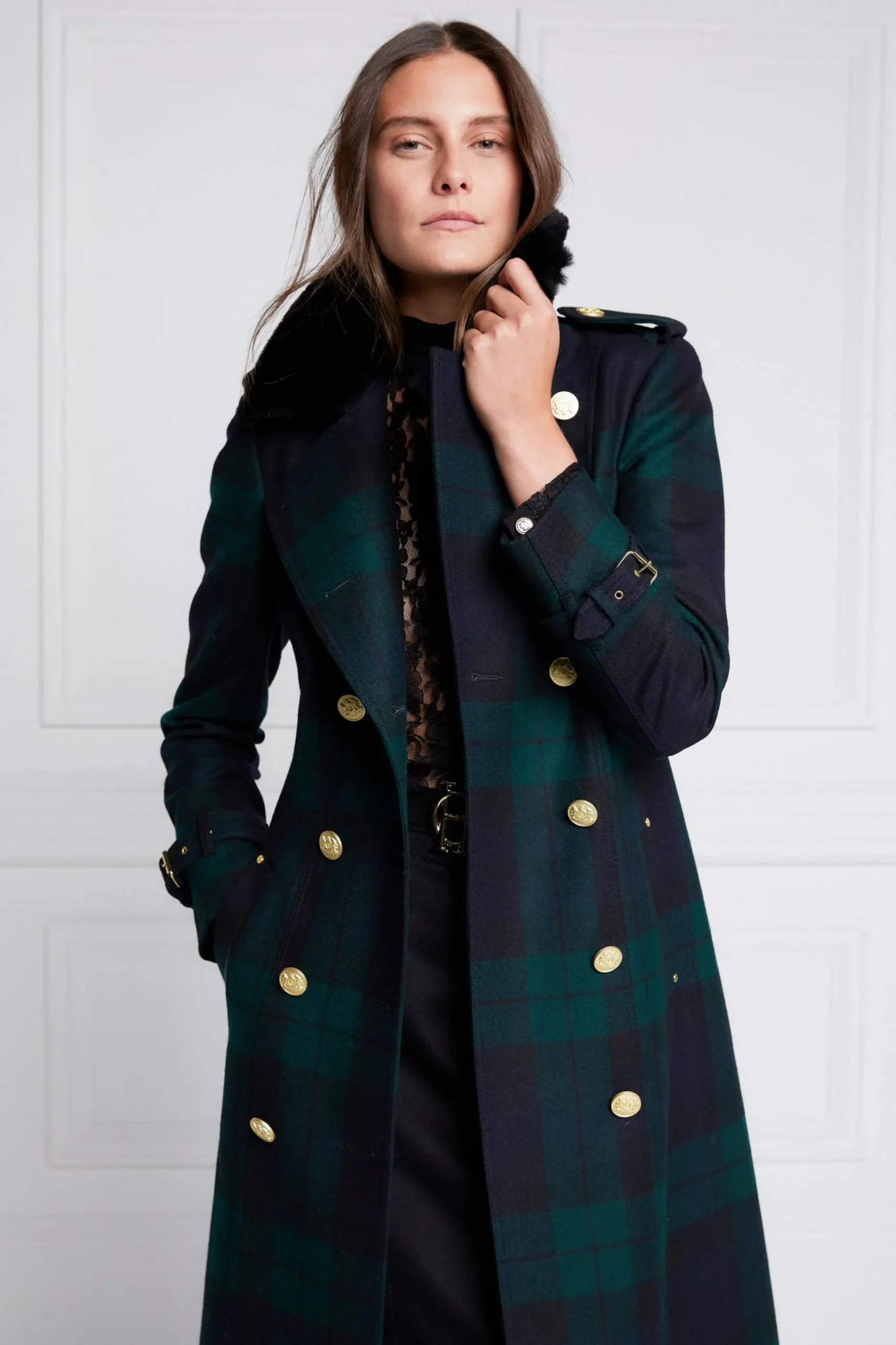 Marlborough Shearling Trench Coat