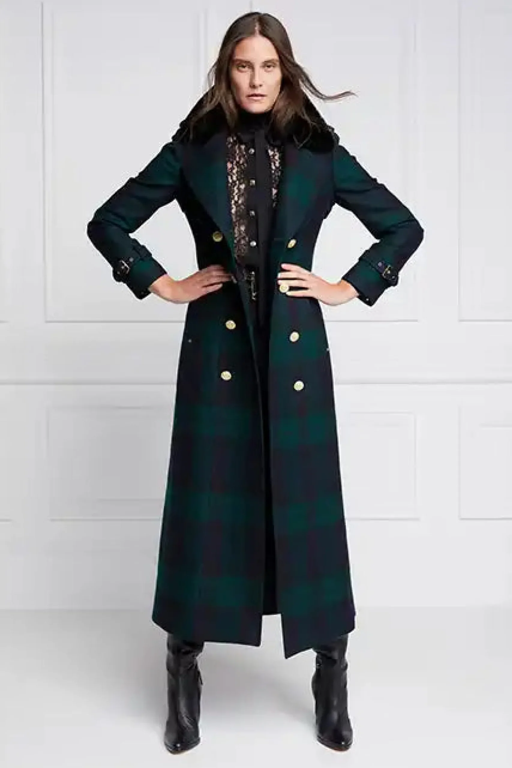 Marlborough Shearling Trench Coat